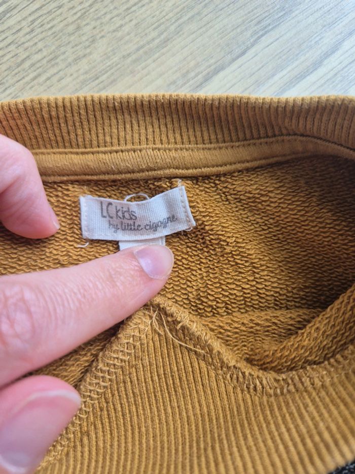 Sweat moutarde 8 ans lc kids - photo numéro 3