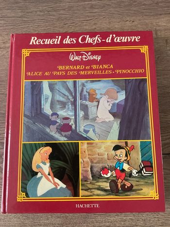 Livre recueil des chefs d’œuvre Walt Disney