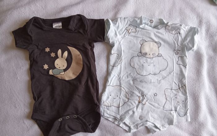 Barboteuse + body été 1M