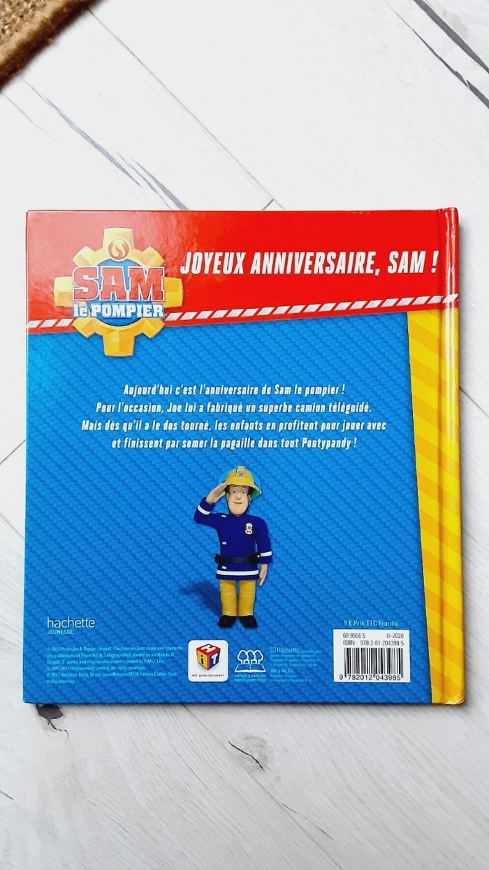 Livre Sam le pompier,  Joyeux anniversaire Sam - photo numéro 2