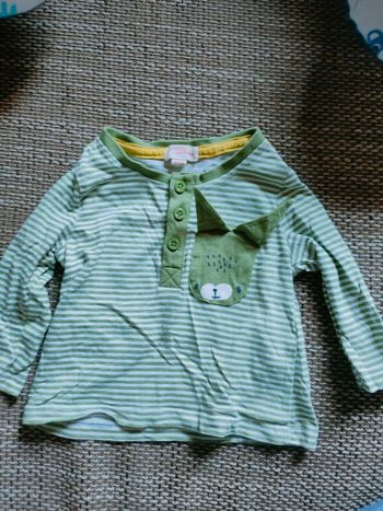 T-shirt manches longues dpam 3 mois