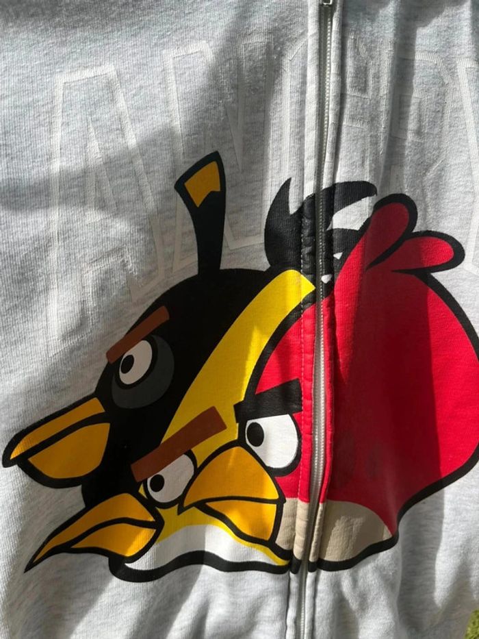 Gilet zippé angry bird taille 6-8 ans - photo numéro 3