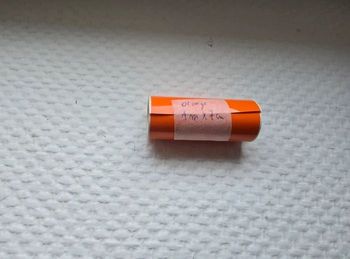 Film adhesif permanent orange pour machine de découpe