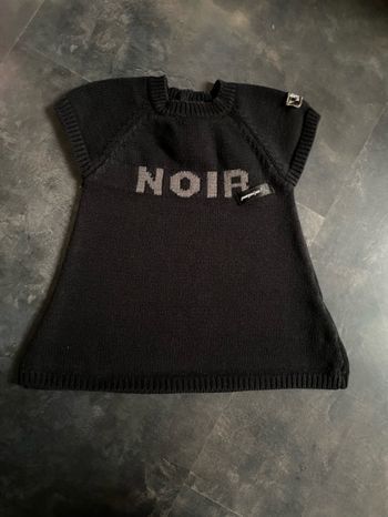 Petite robe noire chaude 6 mois Orchestra