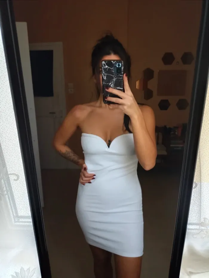 Robe blanche bandeau H&M