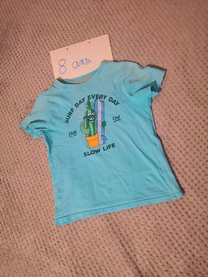 Lot Tee-shirt MC 8ans - photo numéro 3