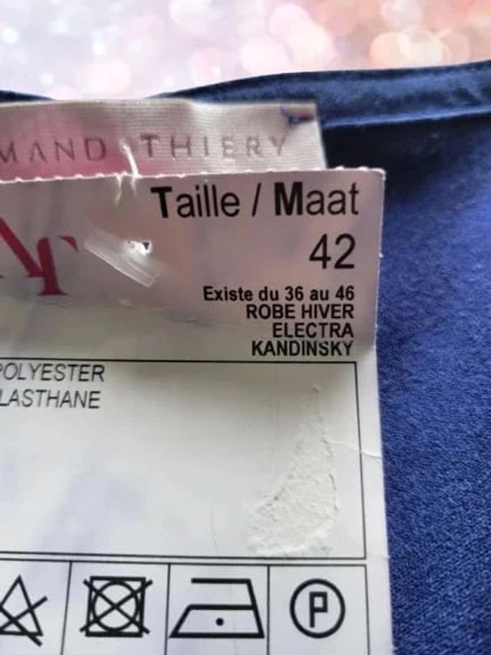 ๐ฆ Robe Automne Hiver neuve taille 42 FR Armand Thierry veloutรฉ - photo numรฉro 9