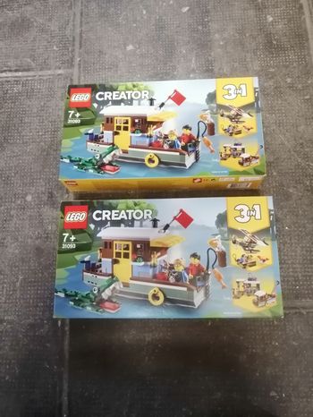 Lot de 2  LEGO Creator 31093 La péniche au bord du fleuve [NEUF]