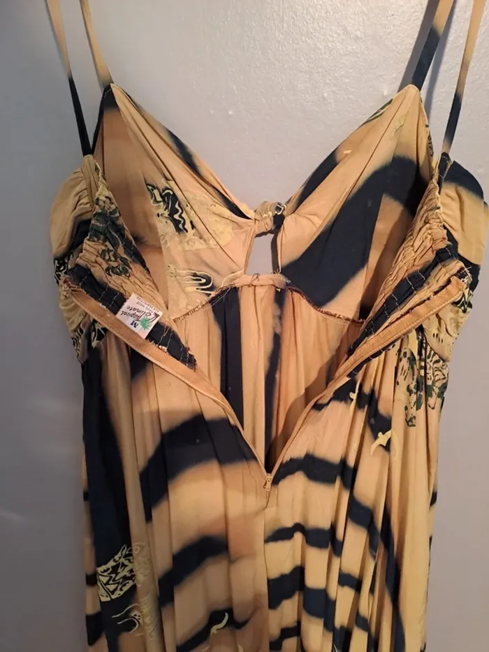 Robe été marron et noire dégradée - Marque Tropical Climate - Taille 38 - État neuf. - photo numéro 16