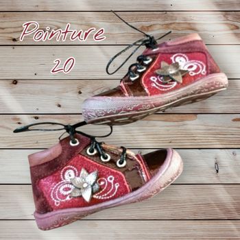 Bottines avec fleurs