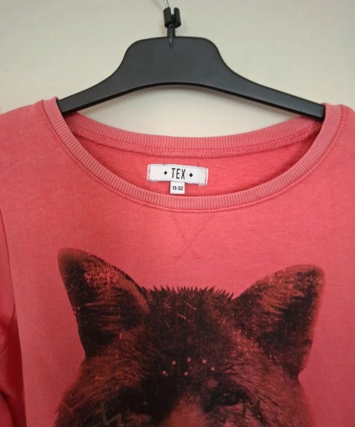 Pull tex 11/12ans loup - photo numéro 3