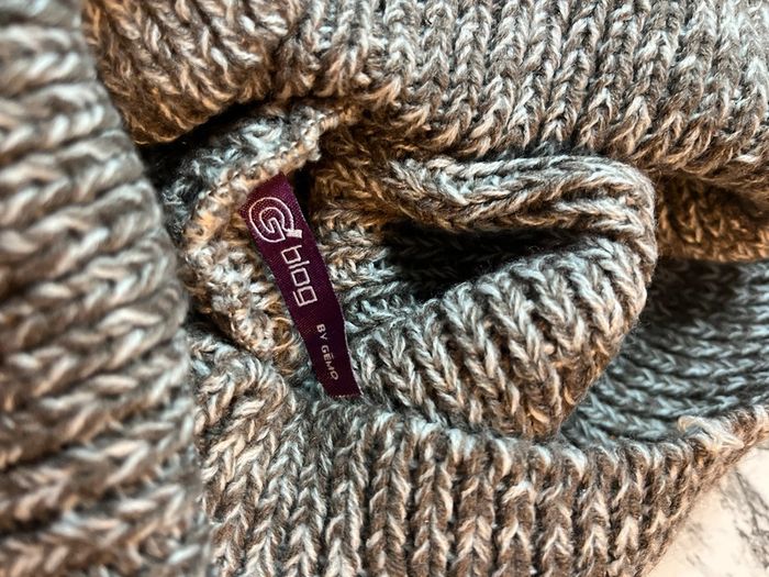 Pull col roule chiné marron neuf - photo numéro 4