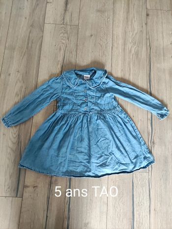 Robe en jean manches longues tape à l'oeil 5 ans