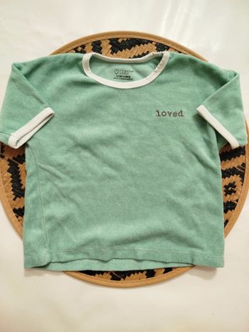 T-shirt éponge 9-12 mois