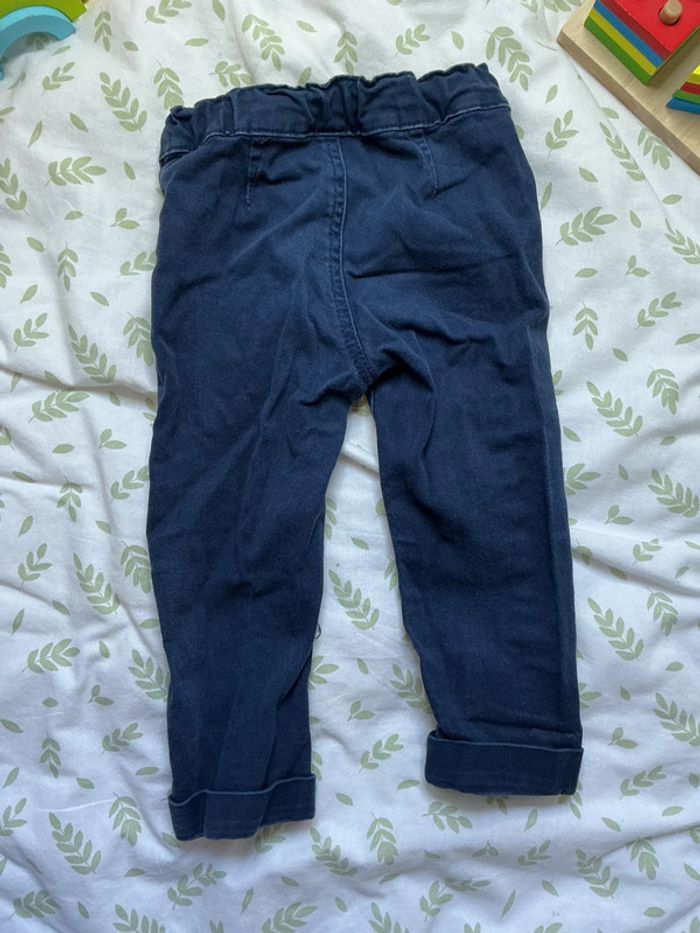 pantalon marine taille réglable 18 mois grain de blé - photo numéro 5