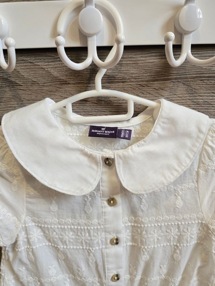 Vêtement Bébé Fille - Chemisier blanc - Sergent Major - 18 mois 80 cm - photo numéro 3