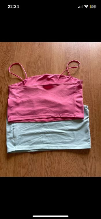 lot de 2 crop top