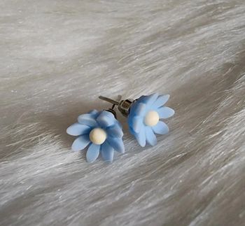 💎Boucles d'oreilles Argent Fleurs 💎