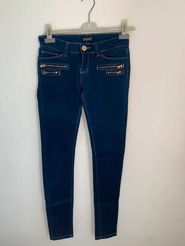 Jean slim bleu foncé - Toxik3 - Taille M/38