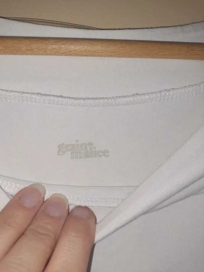 Top blanc femme sexy tbe grain de malice XS - photo numéro 2