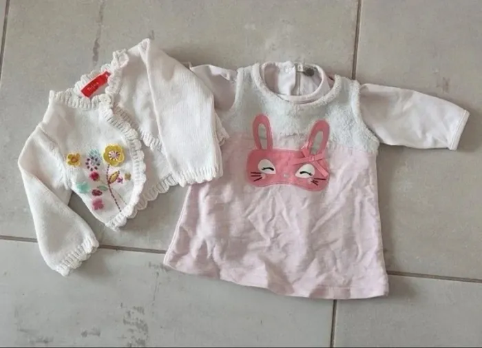 Gros lot de vêtements automne fille - taille 3 mois - 20 pièces - photo numéro 2