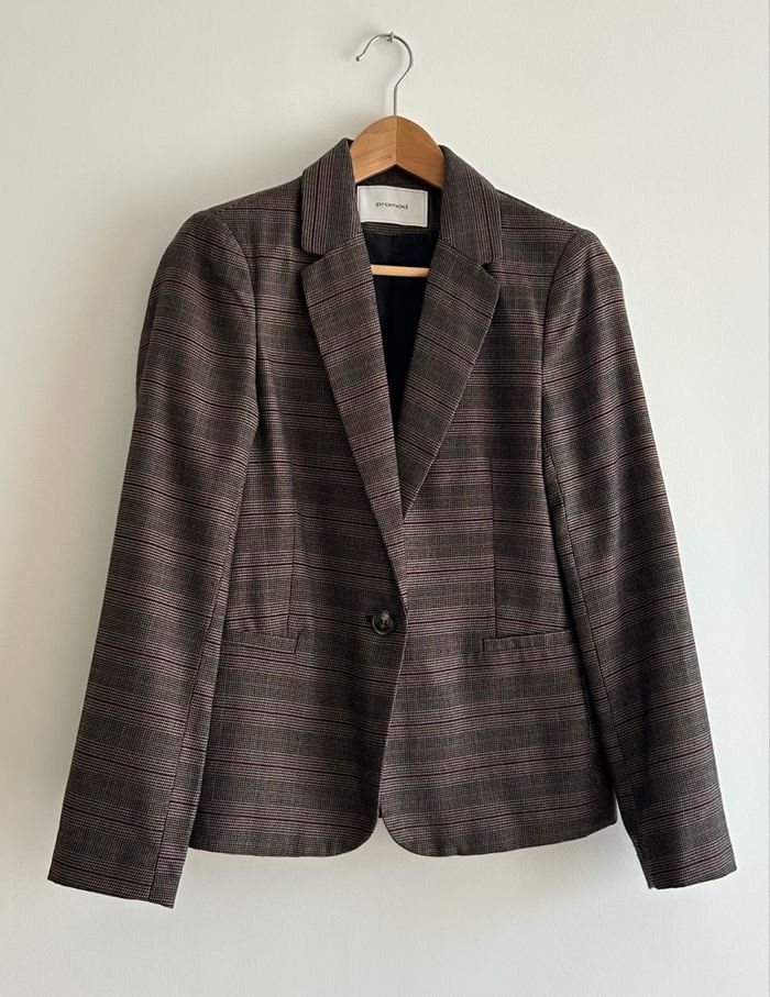 Veste blazer à carreaux Promod