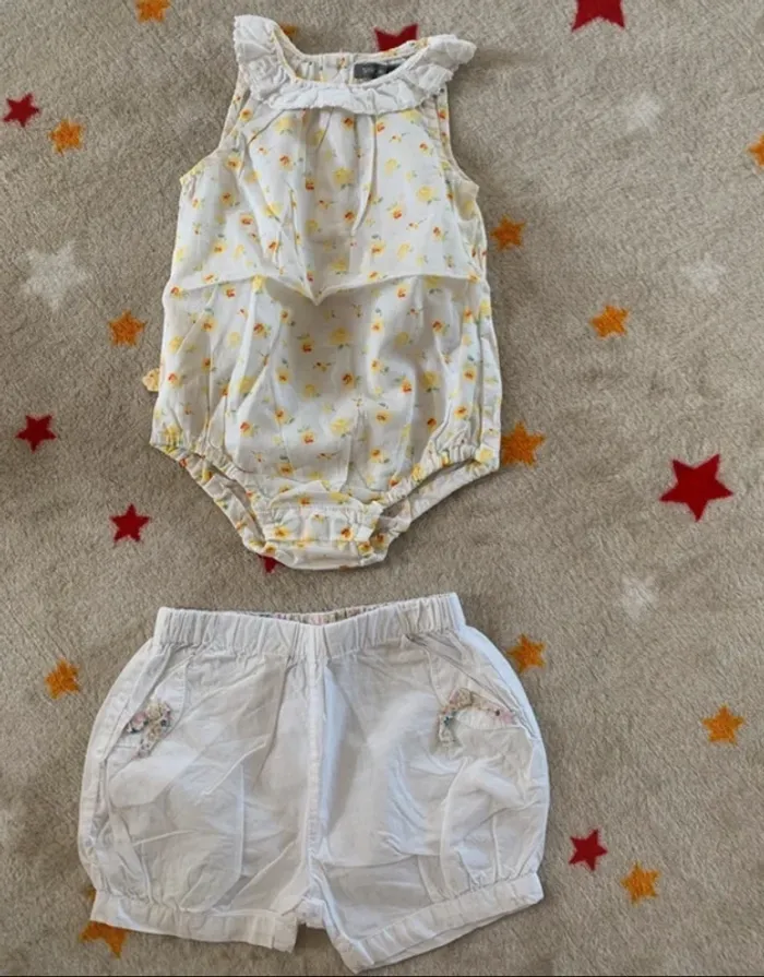 Lot Été Bébé 3M – Sergent Major & DPAM – 5 Tenues Coton Doux Style Rétro Chic - photo numéro 11