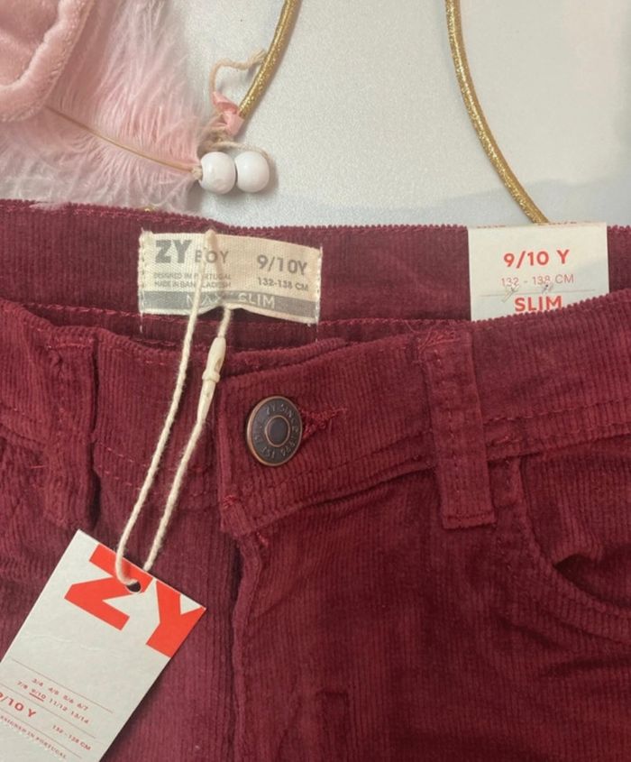 Pantalon velours garçon - neuf - Zippy - Taille 9 ans - photo numéro 3
