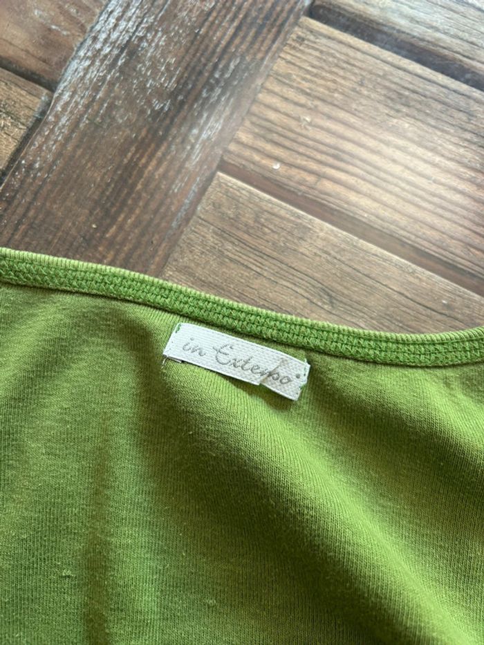 Débardeur en coton kaki vert - perroquets in extenso 42/44 - photo numéro 6