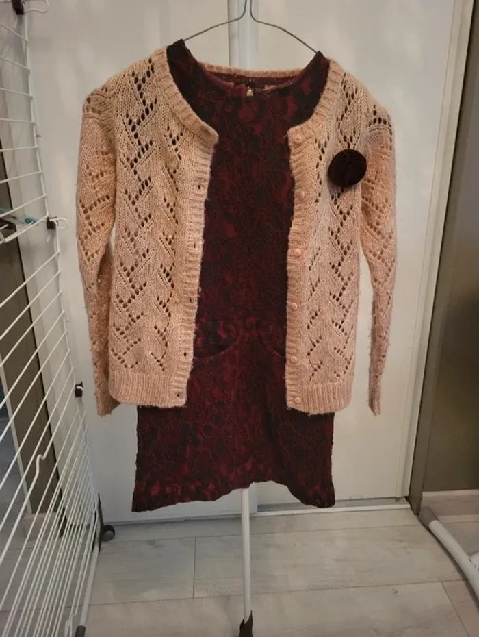Ensemble robe et gilet jbc 9 ans - photo numéro 2