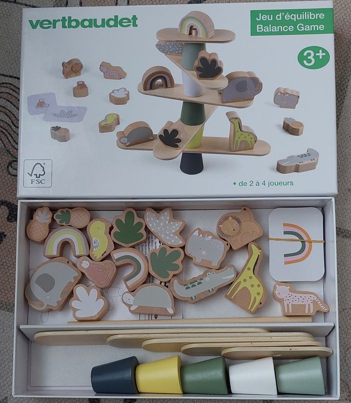 Jeu d'équilibre en bois Vertbaudet - photo numéro 3