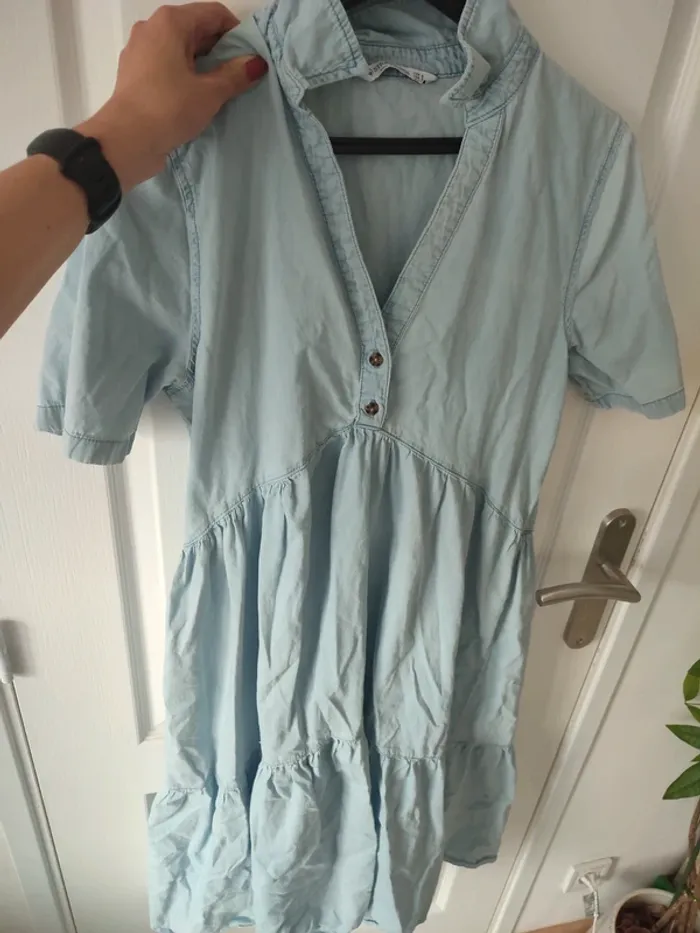 Robe Longue à volant Stradivarius