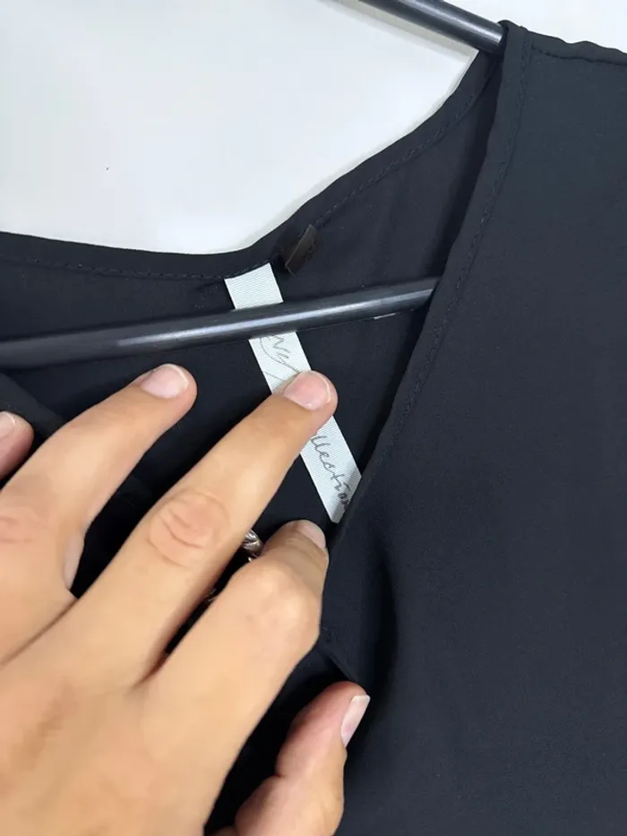 👚haut noir - taille S - très bon état- ny collection- transparent - photo numéro 3