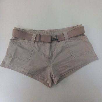 Mini Short Camel + ceinture T.40