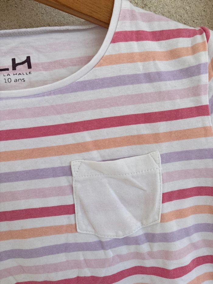 t-shirt marinière colorée - photo numéro 4