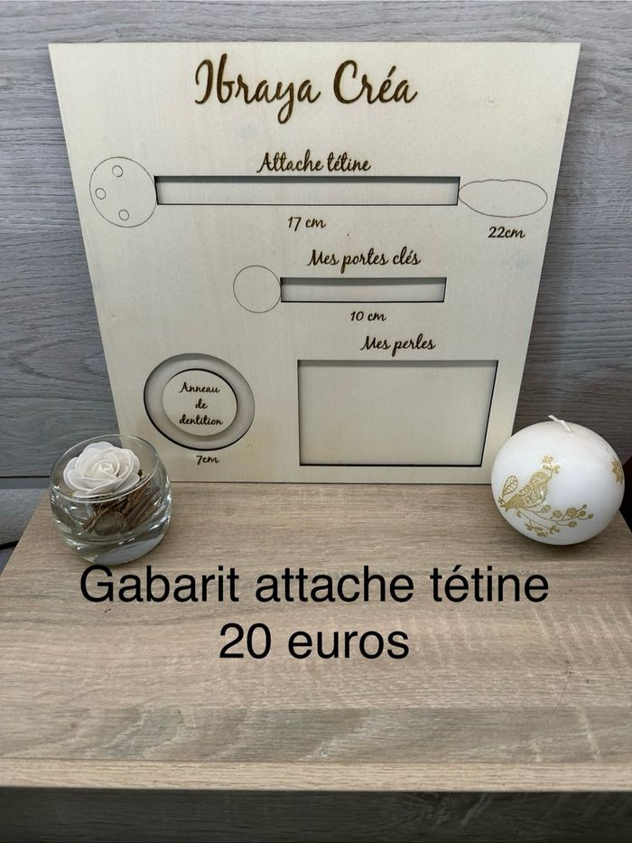Gabarit attache tétine
