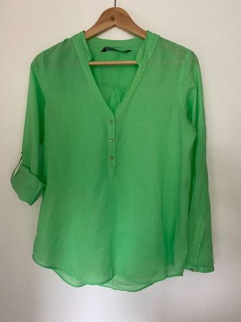 Jolie blouse vert prairie Zara Taille S