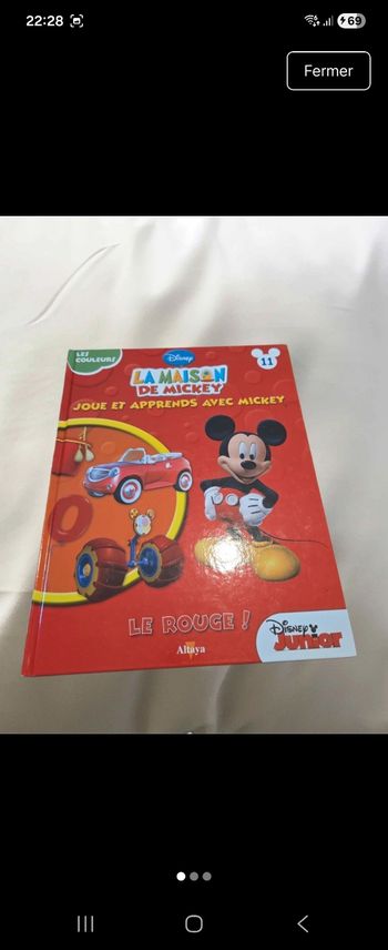 Livre enfant Disney Junior – La Maison de Mickey : Le Rouge