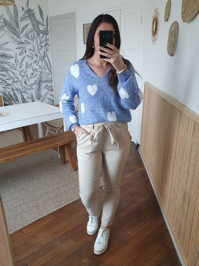 Pantalon fluide Vérone beige Taille L - photo numéro 2