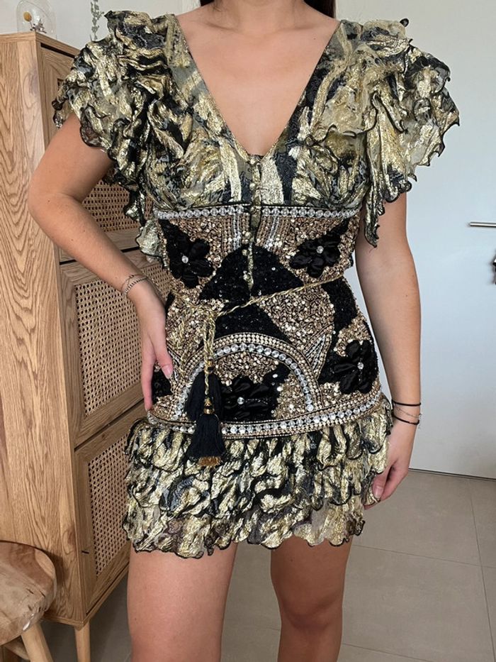 Robe noire et dorée Diamond for Eden