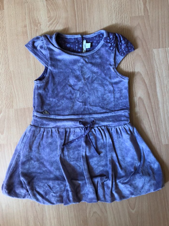 Jolie robe MC en velours violet T. 6 ans/116 cm Orchestra TBE