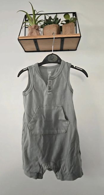 Barboteuse verte Gap 6/12 mois