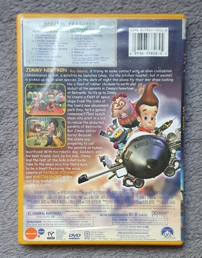 Lot de 4 DVD langue anglaise / Dic Movie Toons - photo numéro 6