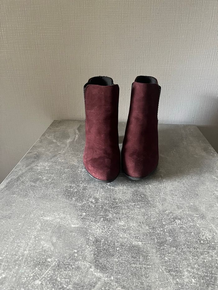 Bottines bordeaux - photo numéro 2