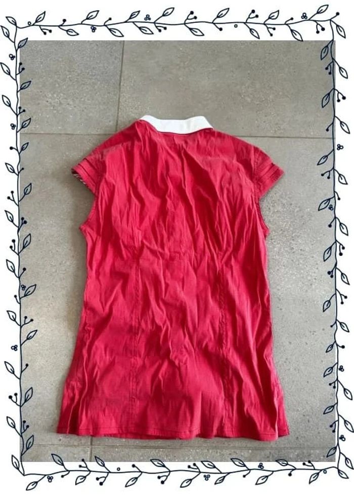 Chemisier rose sans manches Anna Scarpati, neuf, taille S, valeur 120€ - photo numéro 2