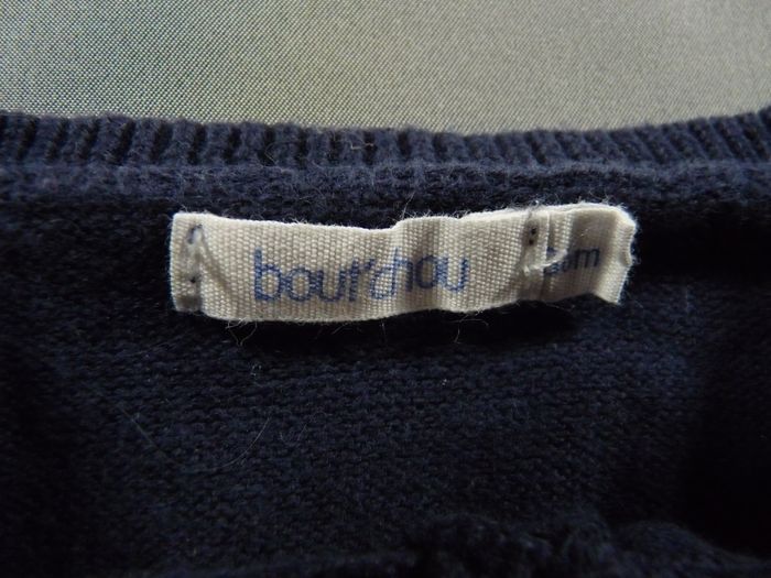 Gilet cardigan tricot bleu marine Bout'Chou 36 mois 98 cm fille - photo numéro 2