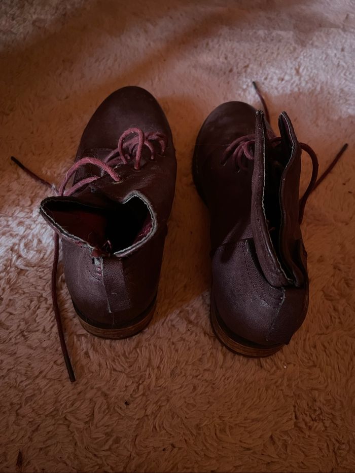 Bottines bordeaux - photo numéro 2