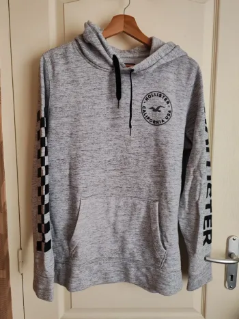 Pull homme sweat a capuche Hollister hoodie taille M