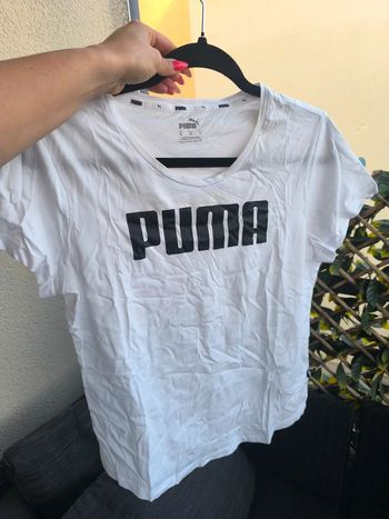 T shirt puma , blanc, taille M , neuf