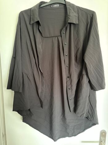 Chemise longue noire SHEIN 2XL - Parfait état !